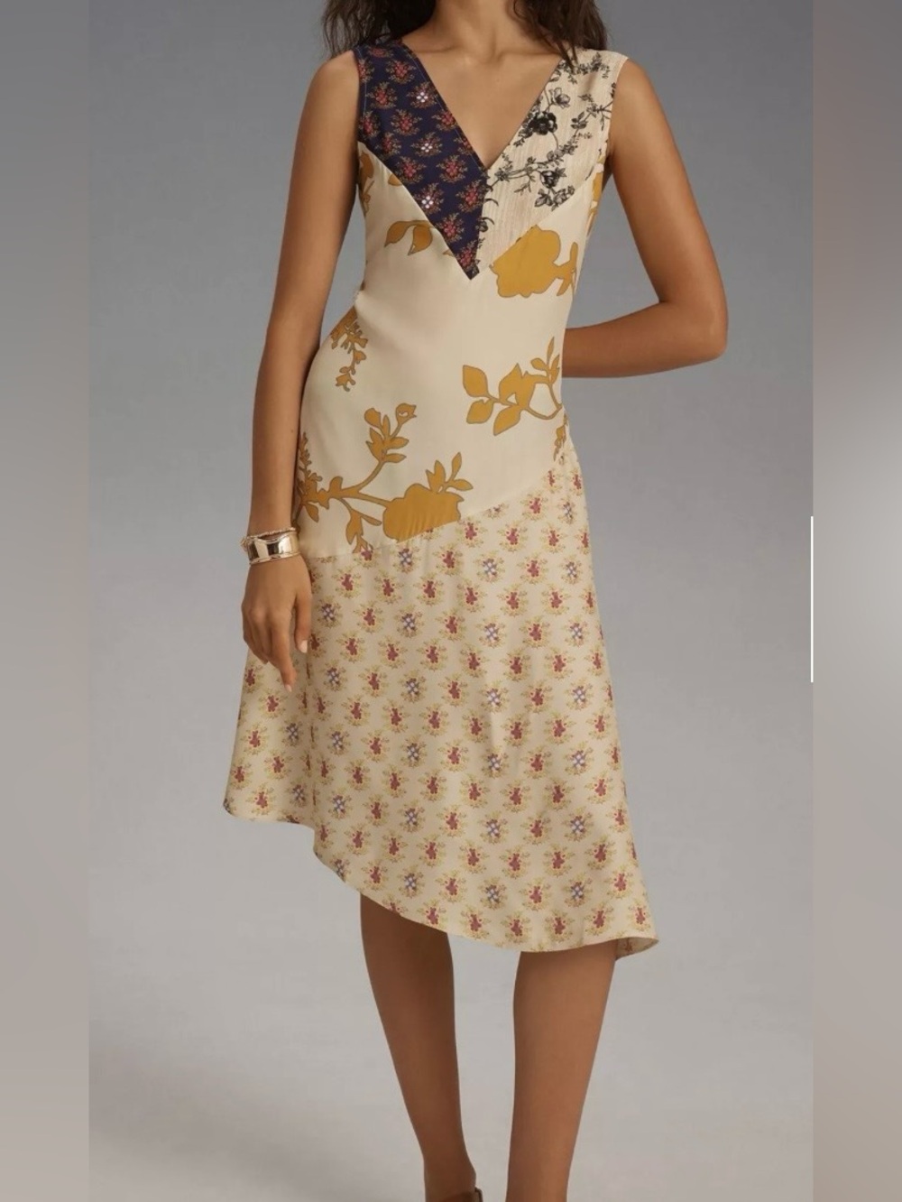 Plenty by Tracy Reese for Anthropologie Floral Asymmetrical Dress